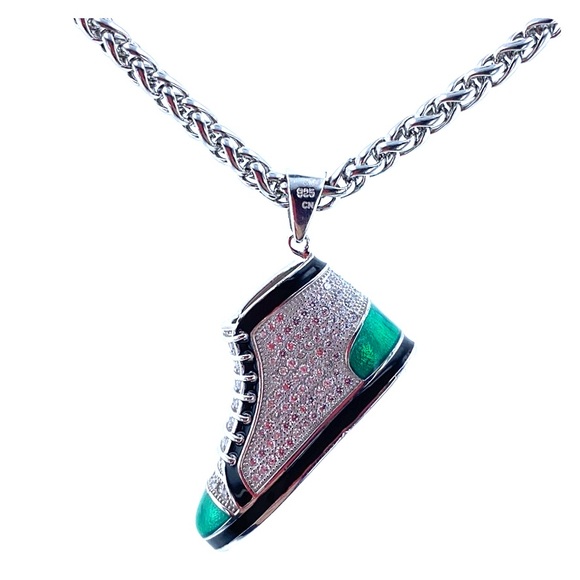SNEAKER CZ NECKLACE